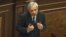 Armenia - Former Foreign Minister Vartan Oskanian addresses the National Assembly, Yerevan, 1Oct2012.