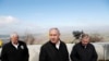 Izraelski premijer Benjamin Netanyahu sa američkim senatorom Lindseyem Grahamom i američkim ambasadorom u Izraelu Davidom Friedmanom na Golanskoj visoravni u martu 2019. 