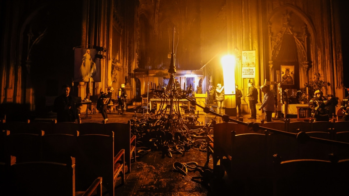 Пожежа в костелі в Києві: пошкоджений унікальний орган