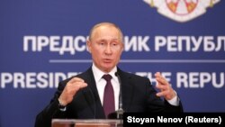 Владимир Путин Белграддагы басма сөз  жыйында. 17-январь, 2019-жыл. 