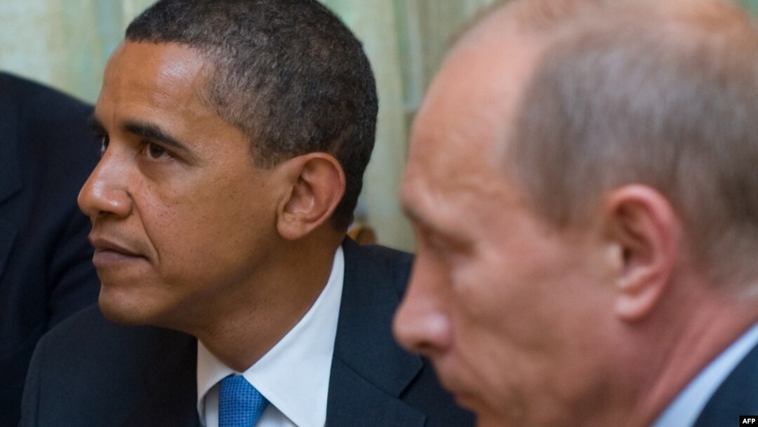 Обама (слева) и Путин, Ново-Огарево, 7 июля 2009