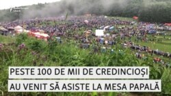 VIDEO Promisiune îndeplinită după 20 de ani: mesa papală de la Șumuleu Ciuc