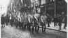 Ukrainian Sokol members march through Prague in July 1926. 