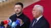 Владимир Зеленский жана Антонио Кошта. Брюссель. 2025-жылдын 23-октябры.