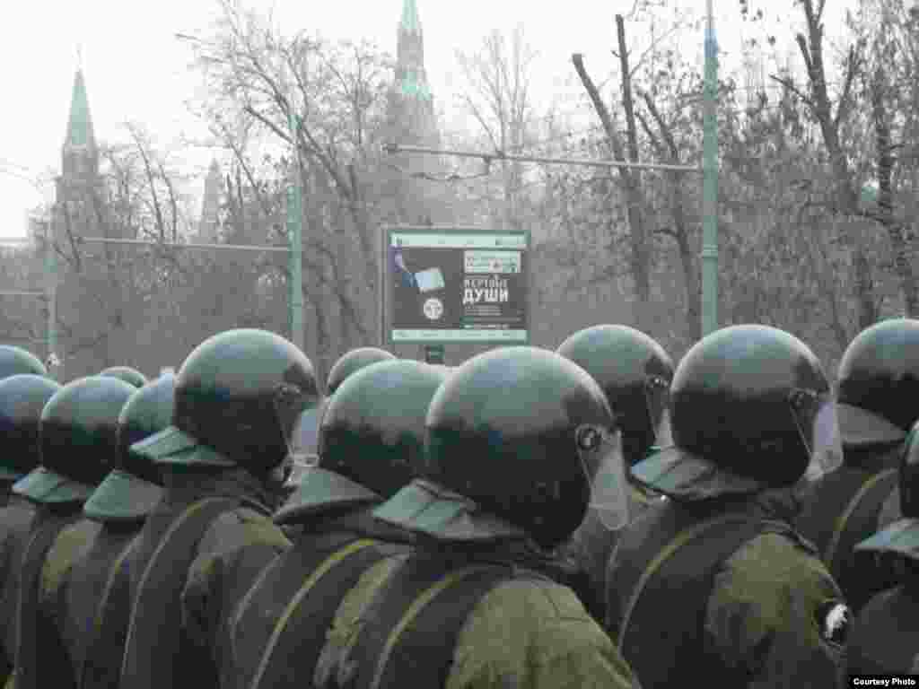 Russia-- Moscow, Russian Protests, Bolotnaya square, day of rally "For Fair Elections", 10Dec2011