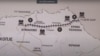 Мапа за планираната железничка пруга до Бугарија 