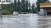 Повінь у мікрорайоні Корабел у Херсоні через руйнацію греблі Каховської ГЕС, червень 2023 року
