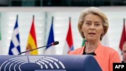 Ursula von der Leyen na plenarnoj sjednici Evropskog parlamenta, Strazbur, 7. jula 2025.