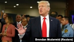 ԱՄՆ նախագահ Դոնալդ Թրամփը ժամանում է ՄԱԿ-ի կենտրոնակայան, Նյու Յորք, 18-ը սեպտեմբերի, 2017թ․