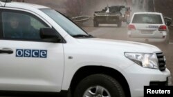 Автомобіль СММ ОБСЄ на Донбасі, 20 лютого 2014 (ілюстраційне фото)