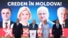 The Patriotic Electoral Bloc launches its election campaign in late August. Veteran Socialist Party leader Igor Dodon (left), a former Moldovan president, has long maintained close ties with Moscow.