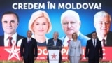 Patriotski izborni blok je započeo svoju izbornu kampanju krajem augusta. Veteran Socijalističke partije Igor Dodon (levo), bivši predsednik Moldavije, dugo je održavao bliske veze sa Moskvom.