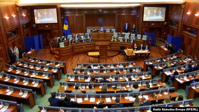 Seanca e Kuvendit të Kosovës, Prishtinë, Prill 2021.