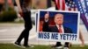 Supporters of former President Donald Trump gather 