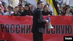 Александр Поткин на акции националистов "Русский марш", 1 мая 2013 года.