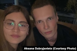 Ціхан Клюкач і яго сяброўка Аксана Дабрыянец
