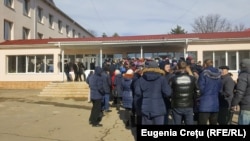 La secţia de votare din Doroţcaia, Dubăsari, unde au votat alegătorii ce domiciliază în zona transnistreană