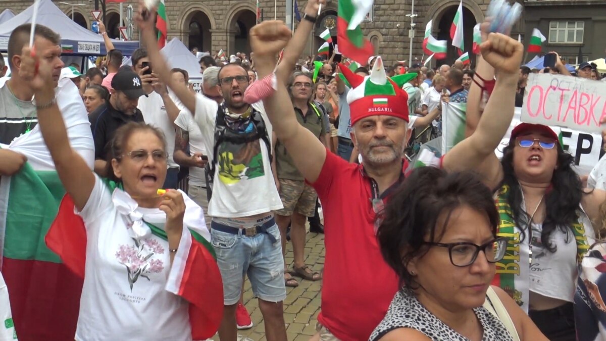 Large Turnout For Ongoing Anti-Government Protests In Bulgaria