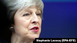 Kryeministrja britanike, Theresa May.