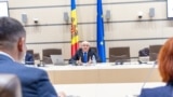 Imagine de la consultațiile lui Alexandru Munteanu cu fracțiunea parlamentară a partidului Democrația Acasă, 29 octombrie 2025