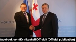 მაროშ შევჩოვიჩი და გიორგი კვირიკაშვილი. დავოსი, 2018 წლის 24 იანვარი