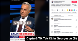 Călin Georgescu a promovat un fakenews într-o emisiune electorală la TVR. Postarea pe contul său de Tik Tok a devenit, apoi, virală.