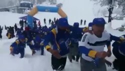 سوات: په واورو کې د ځغل سیالۍ