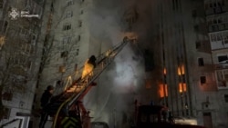 Последствия удара по жилому дому в Ахтырке