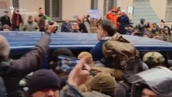 მიხეილ სააკაშვილის დაკავების კადრები