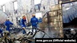 На місці пожежі