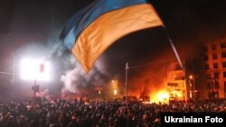 Під час протистояння на вулиці Грушевського, 19 січня 2014 року