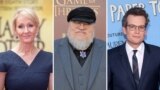 J.K. Rowling, George R. R. Martin, John Green.