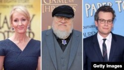 J.K. Rowling, George R. R. Martin, John Green.