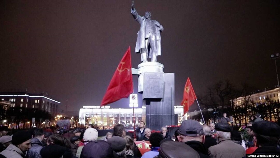 Акция посвященная 101-й годовщине Октябрьской революции, Санкт-Петербург, 7 ноября 2018 года