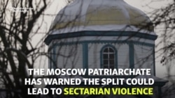 No Entry: Ukrainian Crowd Blocks Priests From Church