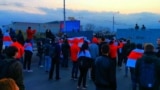 Belarusian Opposition Marchers Hit With Stun Grenades