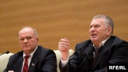 Геннадий Зюгаов (с) һәм Владимир Жириновский