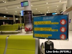 Un aeroport pustiu ca urmare a pandemiei de coronavirus: Chișinău, 26 februarie 2021