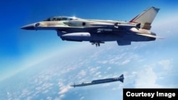 Rampage missile fired from F-16 fighter jet developed by IMI Systems and Israel Aerospace Industries 