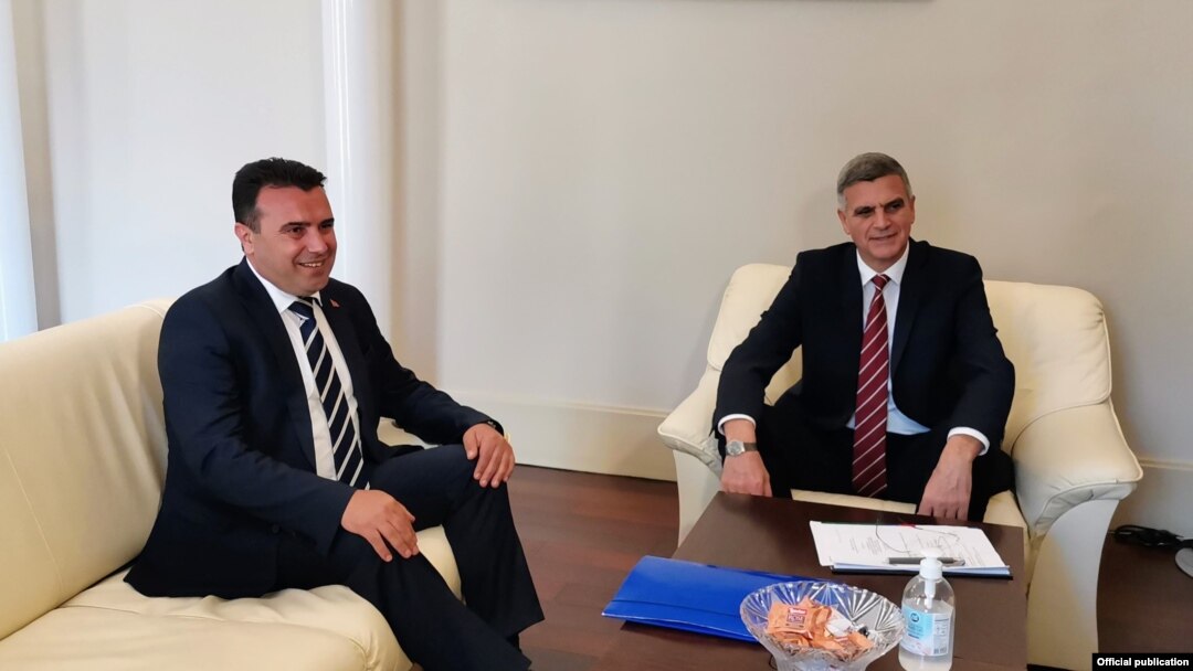 Софија- средба на македонскиот премиер Зоран Заев и бугарскиот службен премиер Стефан Јанев, 17.06.2021