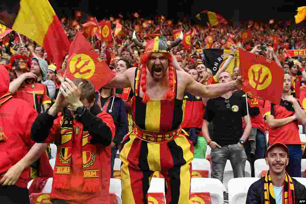 هواداران تیم بلژیک 