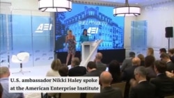 U.S. Ambassador to the U.N Nikki Haley Spoke At American Enterprise Institute