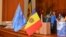 Moldova/EU - flags R. Moldova and UE, Chisinau, generic,17 January 2011