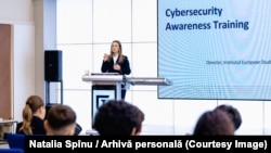 Natalia Spînu, expertă în Securitate Cibernetică, directoarea Institutului European de Studii Politice din Moldova