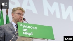 Предедатель партии "Яблоко" Николай Рыбаков 