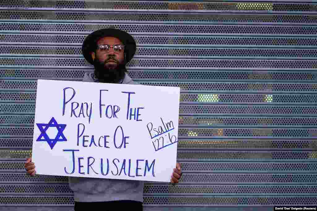 &quot;Imádkozz Jeruzsálem békéjéért&quot; - New York Times square