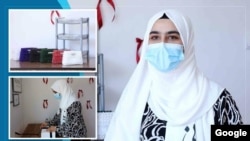 نرګس بدر، یوه نوښتګره افغانه میرمن چې پر زده کړو محدودیتونه یې په فرصت بدل کړي او په کابل کې یې خپله انلاین سوداګري پیل کړې ده. انځور: پژواک خبري اژانس

