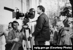 ელდარ შენგელაია ფილმის გადაღების დროს