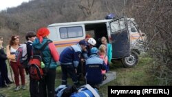 Иллюстративное фото: Спасработы в Крыму на склонах Демерджи