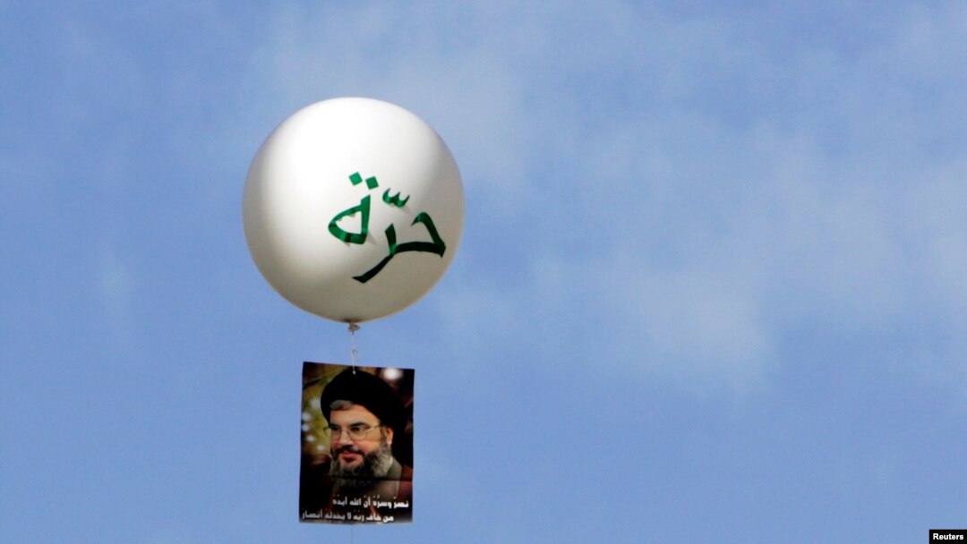 حسن نصرالله، رهبر حزب‌الله لبنان است.